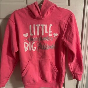 Girls Cheerleading Hoodie - Pink Size Large 12-14